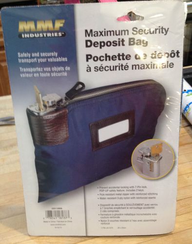 NEW, MMF Maximum Securiy Deposit Bag w/ 7-pin lock, night deposit and 2 keys