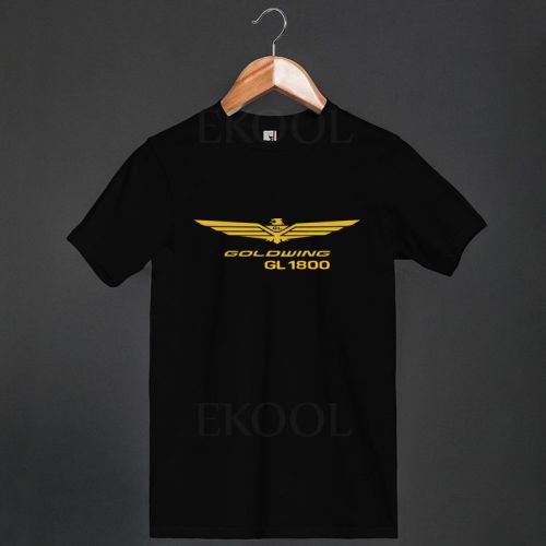 New Honda Goldwing GL 1800 Logo Black Mens T-SHIRT Shirts Tees Size S-3XL