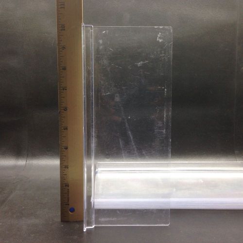 Acrylic Shoe Display Shelf - Slatwall Style 3 13/16&#034; x 10&#034; USED 1 Dozen