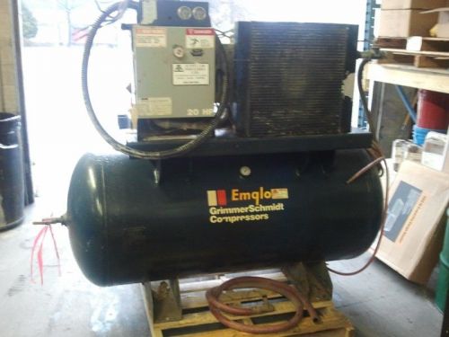 20 hp emglo screw compressor for sale