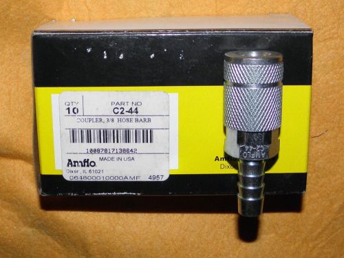 New amflo c2-44 coupler 3/8&#034; hose barb quick disconnect air hose fitting for sale