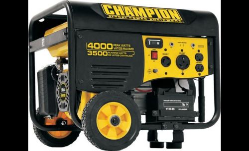 New Champion 3500-Watt Remote Start Generator