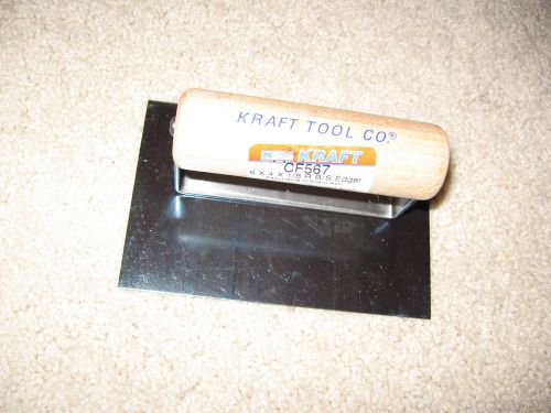 6&#034; x 4&#039;&#039; blue steel hand edger 1/8&#034; radius-concrete tool made in the usa for sale