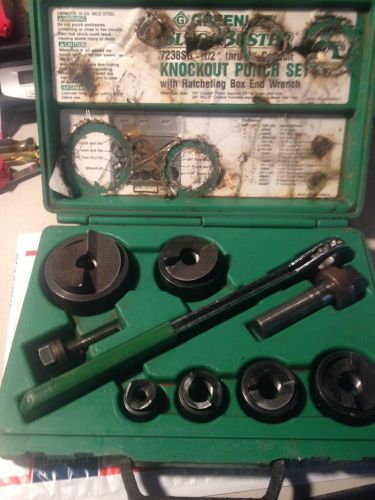 Greenlee Slugbuster 7238SB 1/2&#034;-2&#034;  Knockout Punch Set #3802