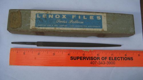 Lenox Three Square 6&#034; no.00 saw File - American Made