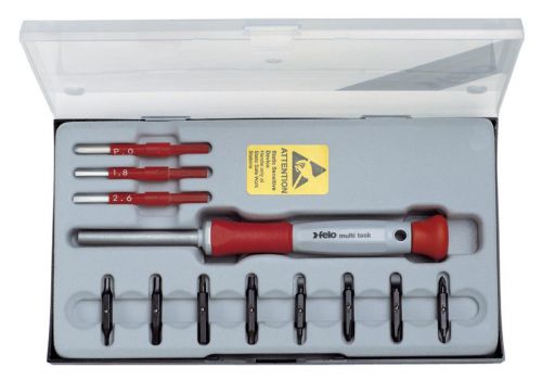 Felo 250 120 06 Precision Screwdriver Set Slotted/Phillips/PoziDriv/Hex/Torx ESD