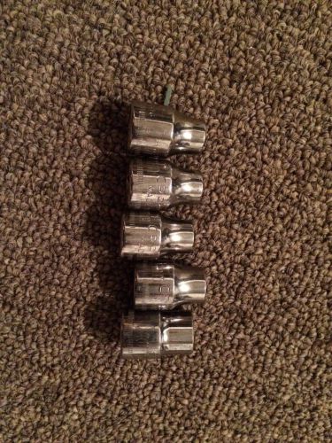 5 piece Craftsman Metric socket set mixed - 3/8 drive