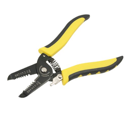 Yellow blk plastic handle wire stripper cutter crimper for sale