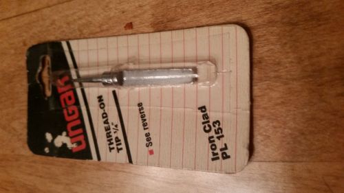 Ungar #PL153 Soldering Tip.  New Old Stock   Thread On 1/4&#034; Tip