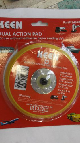 Lot of 3 keen 6&#034;x5/16&#034;-24 da pad sticky sandpaper kit #54670 id9201/bt for sale