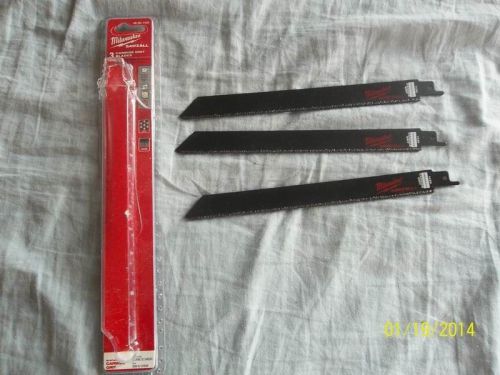 NEW  3 x 9&#034; MILWAUKEE CARBIDE GRIT 1430 3 CARBIDE GRIT BLADES