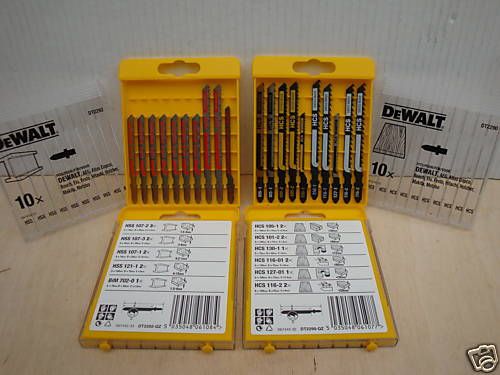 2 x 10 DEWALT JIGSAW BLADES WOOD DT2290 &amp; METAL DT2292