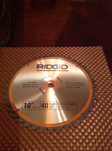 ridgid 10&#034; circular saw blade 40 teeth carbide