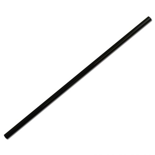 500 - 7.75&#034; Jumbo Unwrapped Black Straws