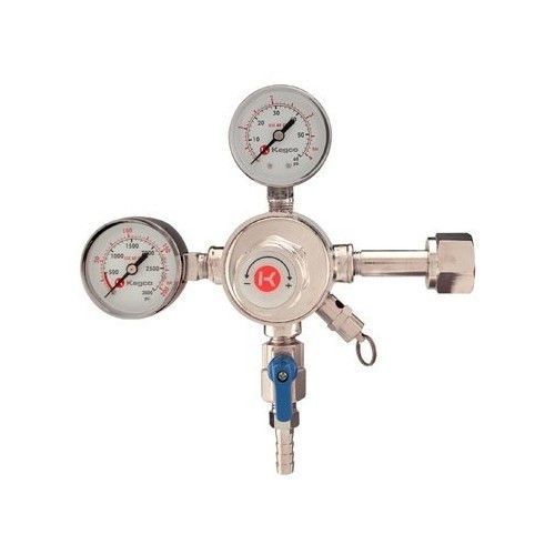 Kegco premium pro dual gauge draft beer regulator co2 pressure carbonated drinks for sale