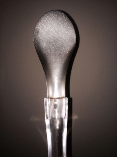 Gelato Spatula/Spade - Stainless Steel with clear acryllic handle (36ea)