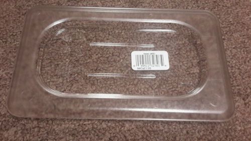 (18)cambro 90cwc food pan, solid cover ninth size - clear for sale