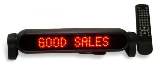 Auto, home, office 12vdc 14&#034;x2&#034; red electronic scrolling led message board 100er for sale