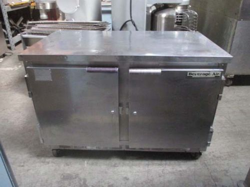 WTF48 Beverage Air 2 Door 48&#034; Worktop Freezer - Double Door, 4 ft, Flat Top