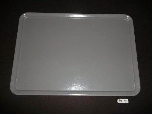 (12) Carlisle 14 3/4&#034; x 20 7/8&#034; (37,5 cm x 53 cm) Gray Serving Tray Buffet Cafe