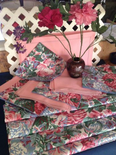 Linen Tablecloth Set 101&#034;Table Linen (4) +Rose Garden Wedding Linen 32 Linens