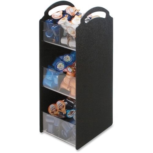 Compact Condiment Organizer, 6 1/8w x 8d x 18h, Black