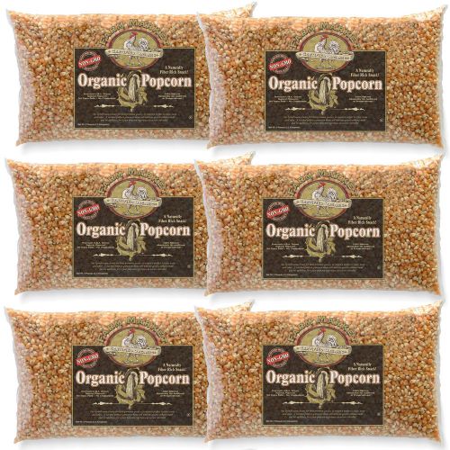 Great Northern Popcorn 5 LB GNP Organic Yellow Gourmet Popcorn, Case of 6