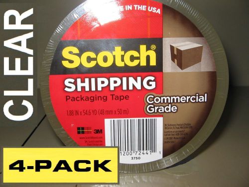 Scotch 3750 clear commercial grade tape (4-pack) for sale