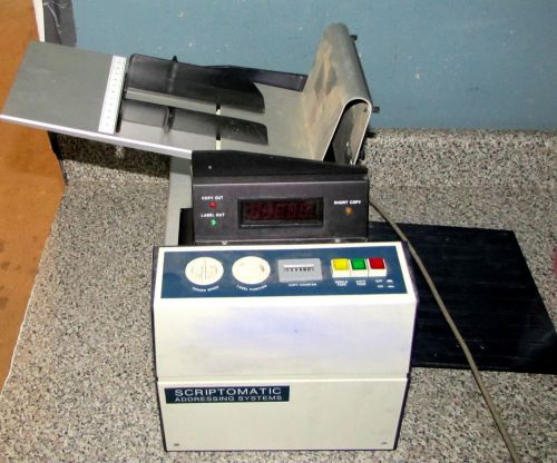 DATATECH MODEL 1010EHS SCRIPTOMATIC ADDRESSING MACHINE