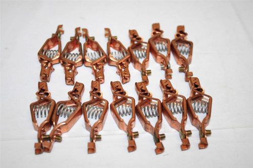 Mueller Lot of 14 #50C Alligator Meter Testing Clip Copper w/ Needle 20-Amp