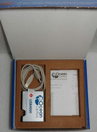 NEW OCEAN OPTICS USB4000 PLUG &amp; PLAY MINIATURE FIBER OPTIC SPECTROMETER DETECTOR