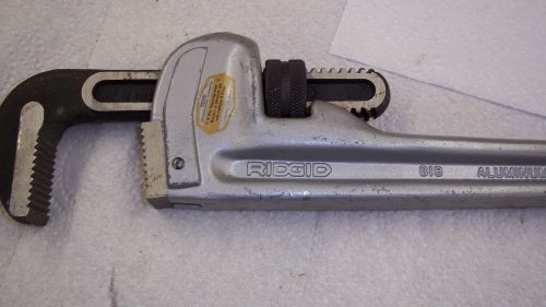 Ridgid 818 18&#034; aluminum pipe wrench for sale