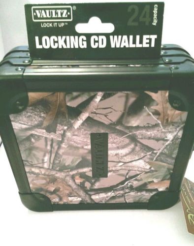 Vaultz Next Camo 24 Capacity Locking CD Wallet with Included Keys (New)