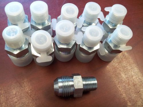 Brennan 2404-08-04 NEW 08MJ-04MP Hydraulic Fitting Adapter 2404-8-4 Lot 9 pcs.