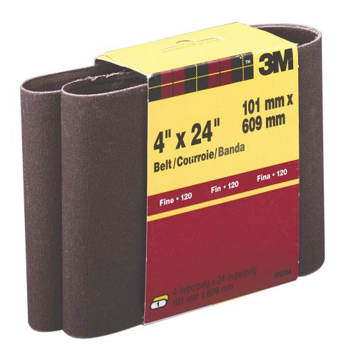 3M 4&#034; X 24&#034; Fine Grit Power Sanding Belts 9280NA