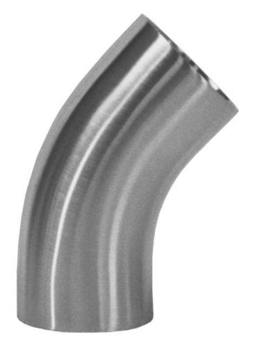 1/2&#034; 45 Degree Buttweld Elbow w/ Short Leg 316L SS Mill ID/OD