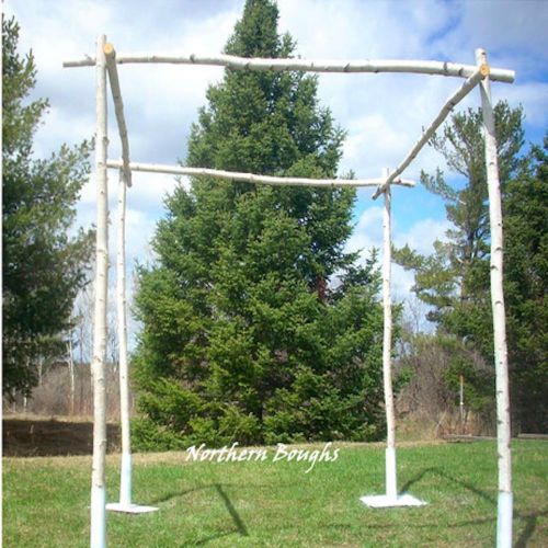 White Birch Chuppah Set