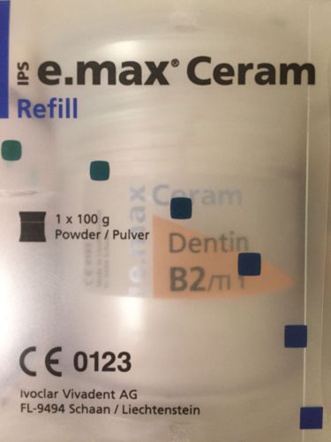 Ivoclar IPS e.max Ceram  DENTIN B2 100 G POWDER REF#605503