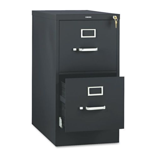 HON 510 Series 2-Dwr Vertical Letter File 29&#034;h*25&#034;D Black