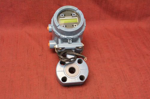 Rosemount Transmitter 8732CT03N0M4 W/ Flowmeter 8711TSA010U5N0G1&#034; Used