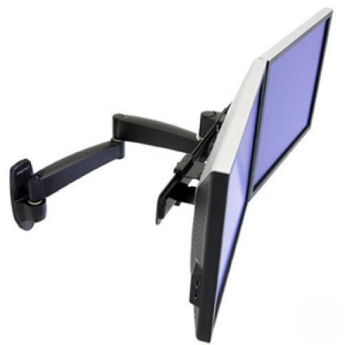 Ergotron 200 Dual Monitor Arm - 13 lb - Black 45-231-200