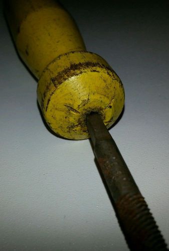 NICHOLSON ROUND BASTARD FILE - Vintage Wooden Handle 11&#039; Total - MADE IN BRAZIL