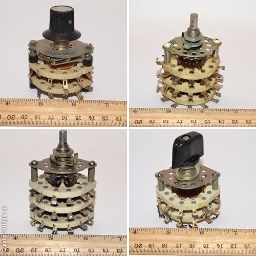 1x Rotary Switch 2 Deck 11P2N 2 Pole 11 Pos / 3 Deck 5P6N 6 Pole 5 Pos USSR ect