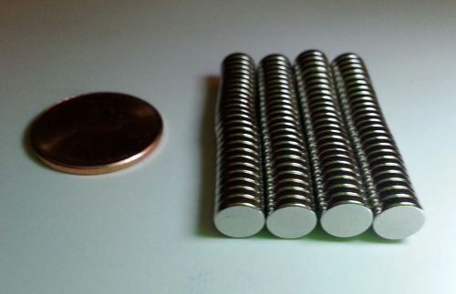 100 Neodymium Magnets 6 x 1.5mm (1/4 x 1/16”)  CO Shipper Geocaching Crafts