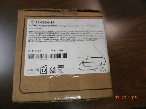 Smiths 21-7034-24 CADD Administration Set  Dented Box Sale! 12pcs