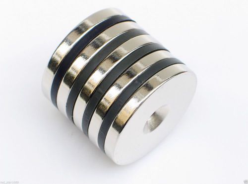 Ca 10x disc round rare earth permanent (d30x5mm) hole 6mm nd-fe-b magnets for sale