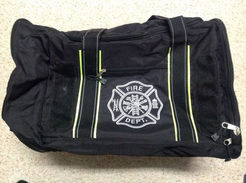 ULTIMATE QUAD VENT FIREFIGHTER MESH TURNOUT STEP IN GEAR BAG FIRE MAN GIFT BLACK