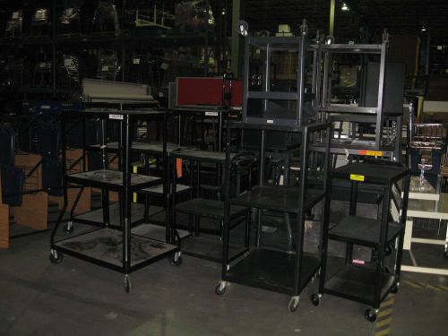 Assorted Audio Visual/AV/Media carts (32540-TR)