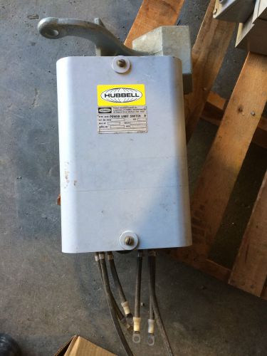 HUBBEL POWER LIMIT SWITCH SIZE 4 250V P/N: 4220-71241-001 (B149)