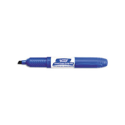 Bic corporation great erase grip dry erase chisel tip markers, 12/pack for sale